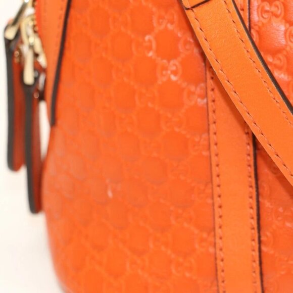 GUCCI Micro guccissima Mini Dome Bag Sun Orange 449654 -000926 - Picture 10 of 14